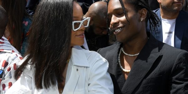 Rihanna y ASAP Rocky felices