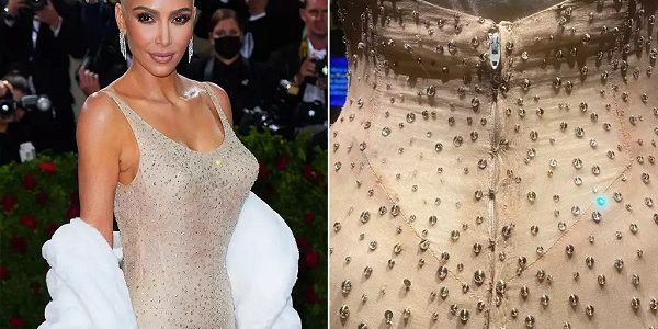 Kim Kardashian dañó vestido de Marilyn Monroe